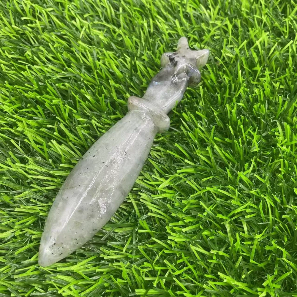 12cm natural semi-precious stone imitation dagger semi-precious stone crystal knives