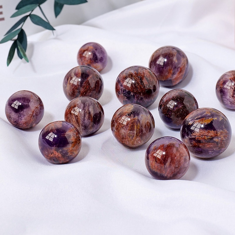 Natural Vision Amethyst Ghost Ball Ornaments Home Decoration