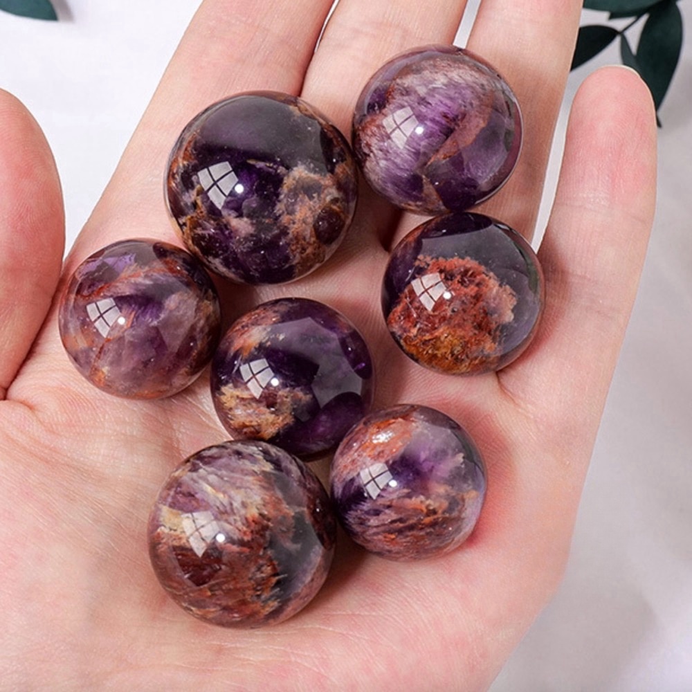 Natural Vision Amethyst Ghost Ball Ornaments Home Decoration
