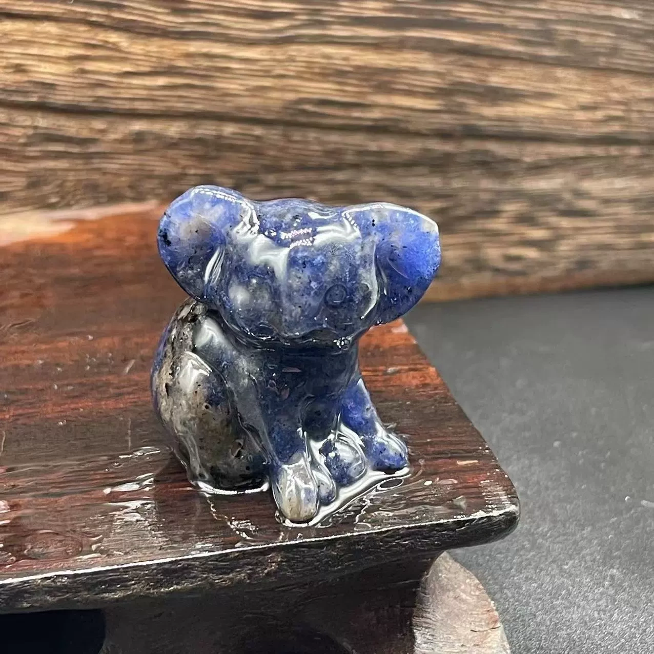 3cm Semi-precious Natural Stone Koala Rose Quartz Green Aventurine White Crystal Animal Sculpture