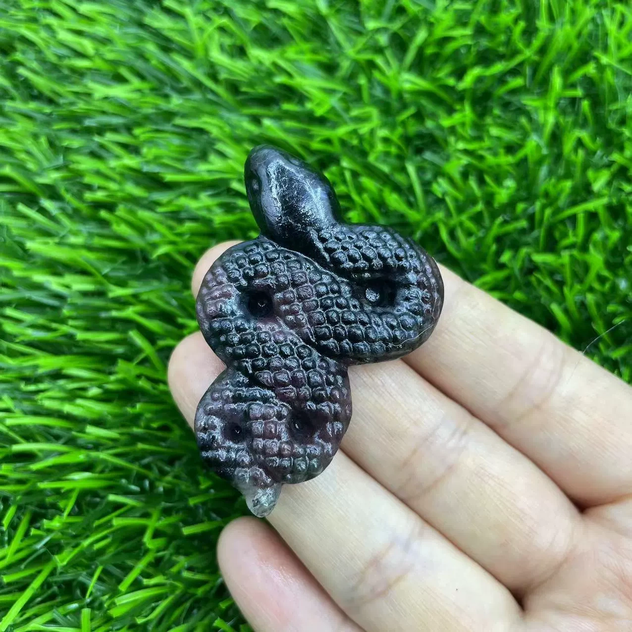 5cm Various natural gemstones carved snakes Foreign trade hot product crystal snake