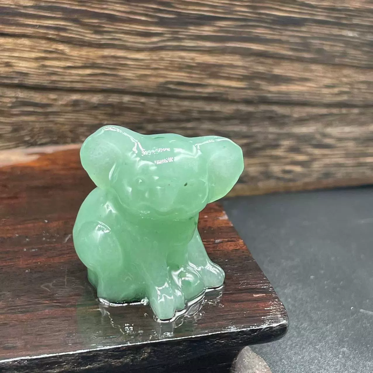 3cm Semi-precious Natural Stone Koala Rose Quartz Green Aventurine White Crystal Animal Sculpture