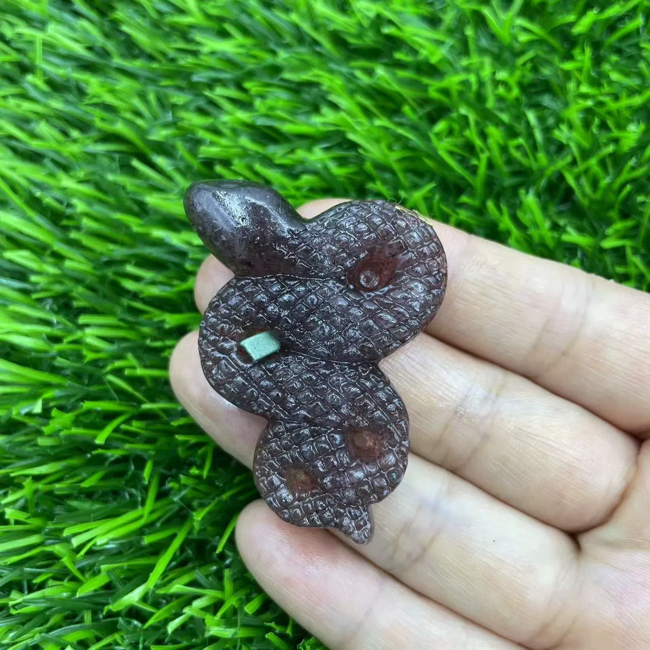 5cm Various natural gemstones carved snakes Foreign trade hot product crystal snake