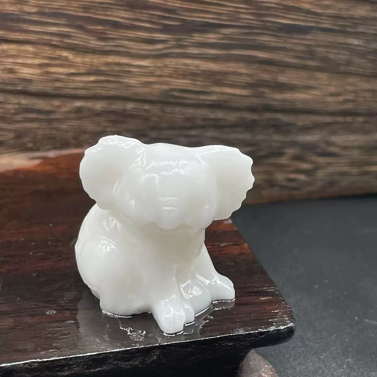3cm Semi-precious Natural Stone Koala Rose Quartz Green Aventurine White Crystal Animal Sculpture