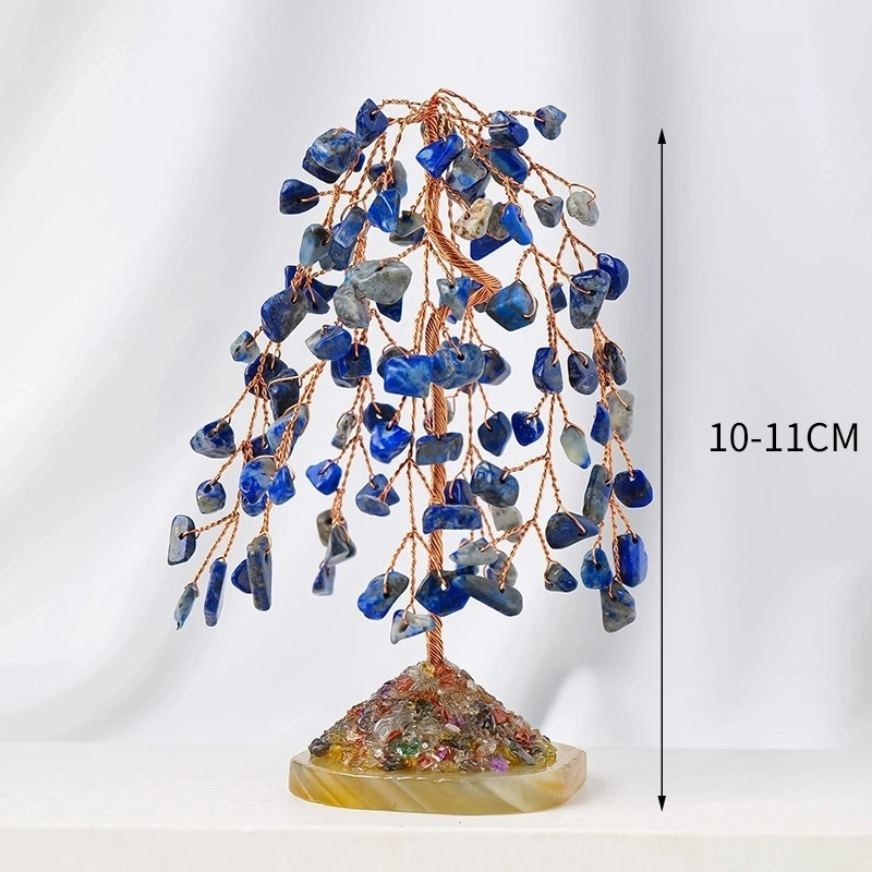 Natural crystal weeping willow home living room crystal tree ornaments