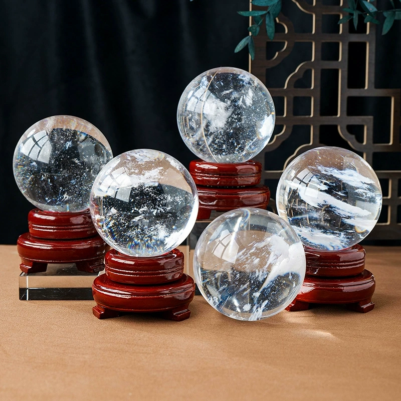 Crystal melting ball ornaments crystal raw stone polished home office decoration