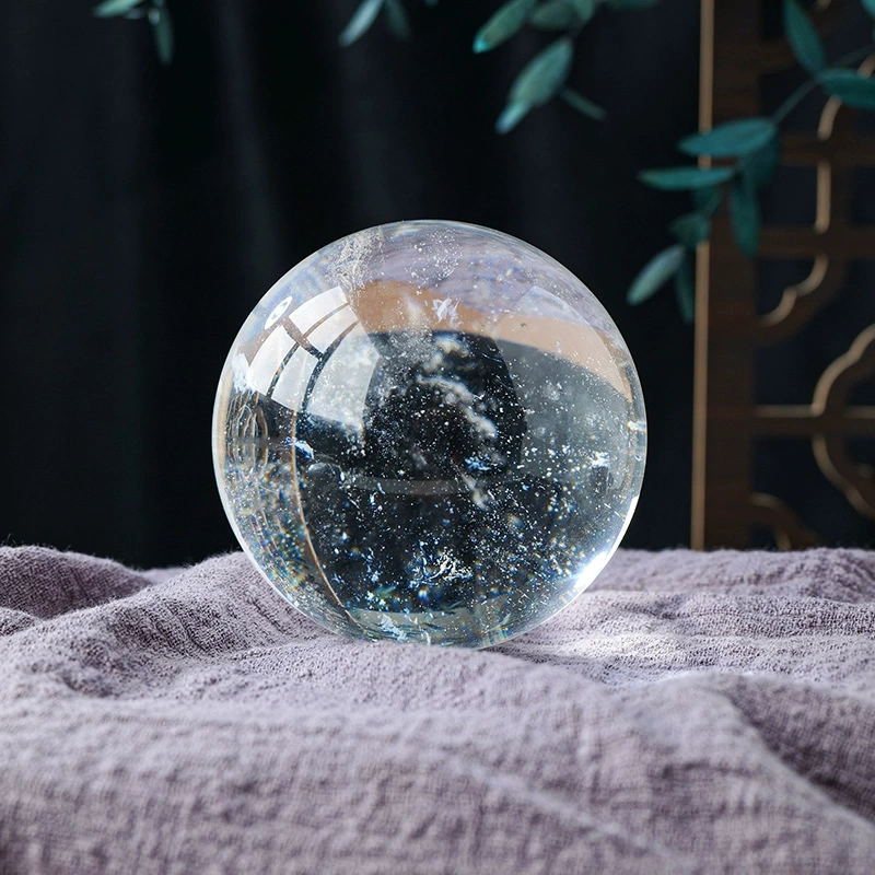 Crystal melting ball ornaments crystal raw stone polished home office decoration