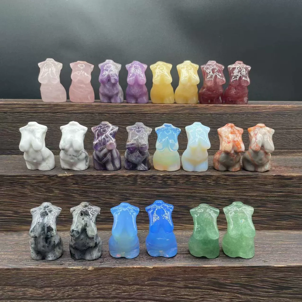 1.5 inch natural semi-precious stone pregnant fat female model