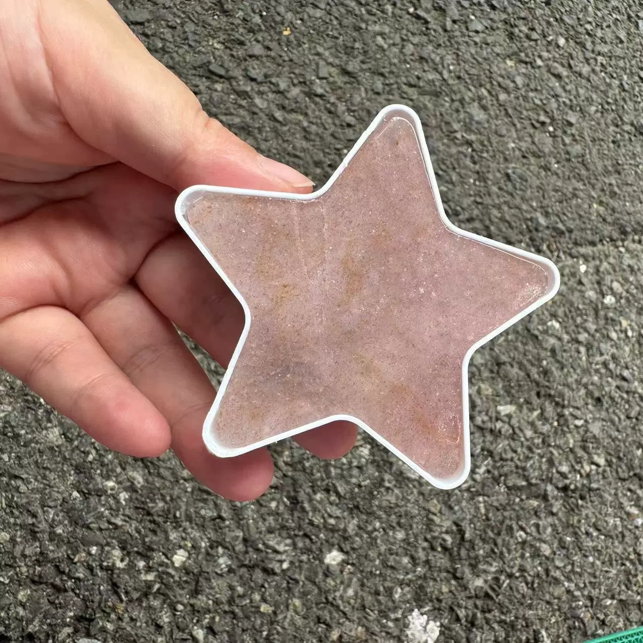 Natural stone geometric star moon love night light