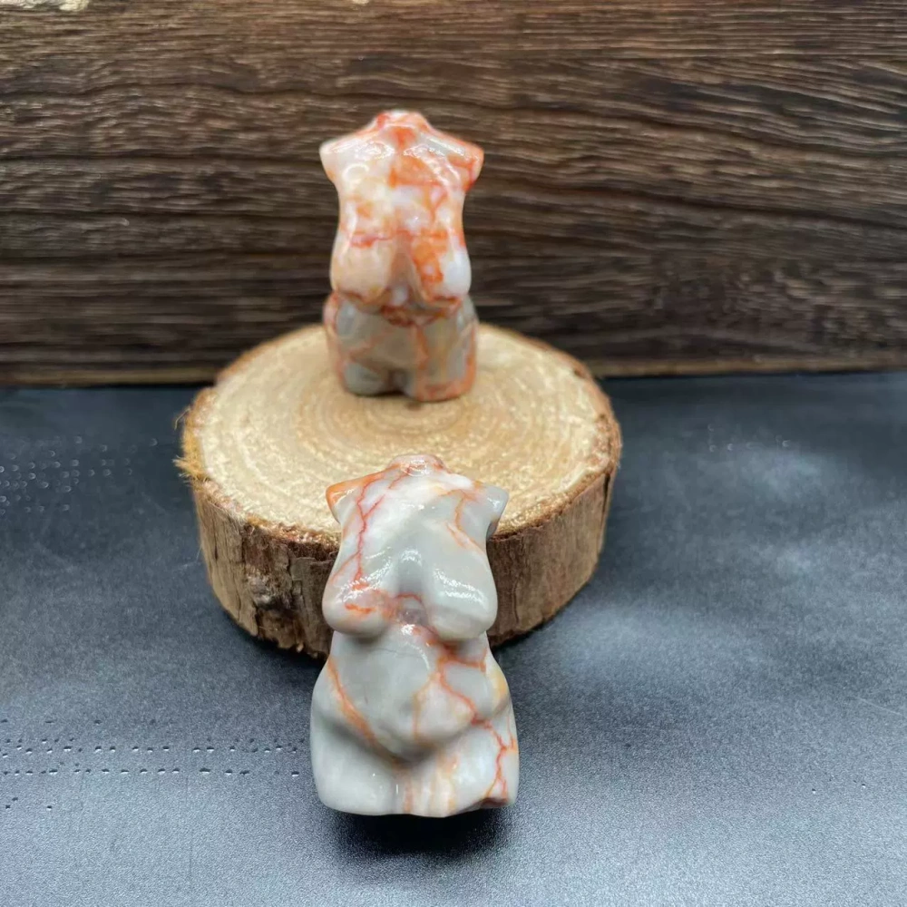 1.5 inch natural semi-precious stone pregnant fat female model