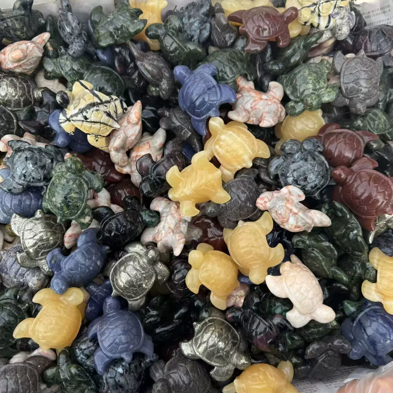 Natural stone turtle semi-precious stone small turtle customizable material