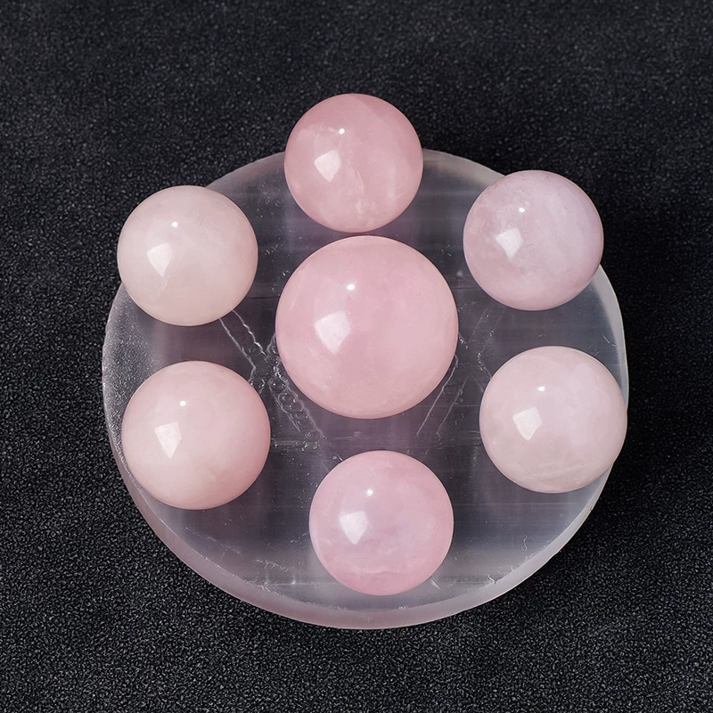 Natural crystal ball plaster base seven star array ornaments