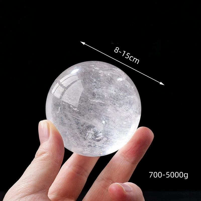 Natural clear quartz ball ornaments clear quartz original stone polishing