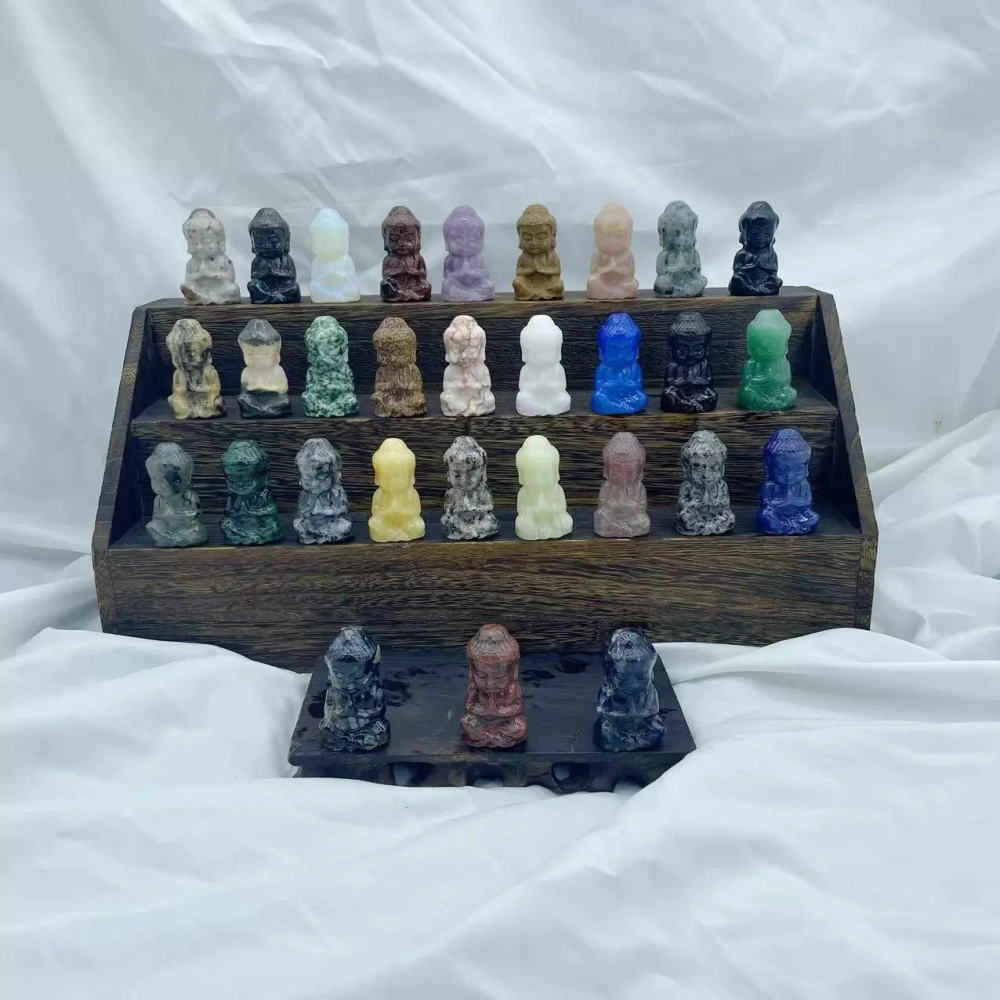 5cm natural stone semi-precious stone baby Buddha Tathagata small Buddha statue Sakyamuni Buddha statue