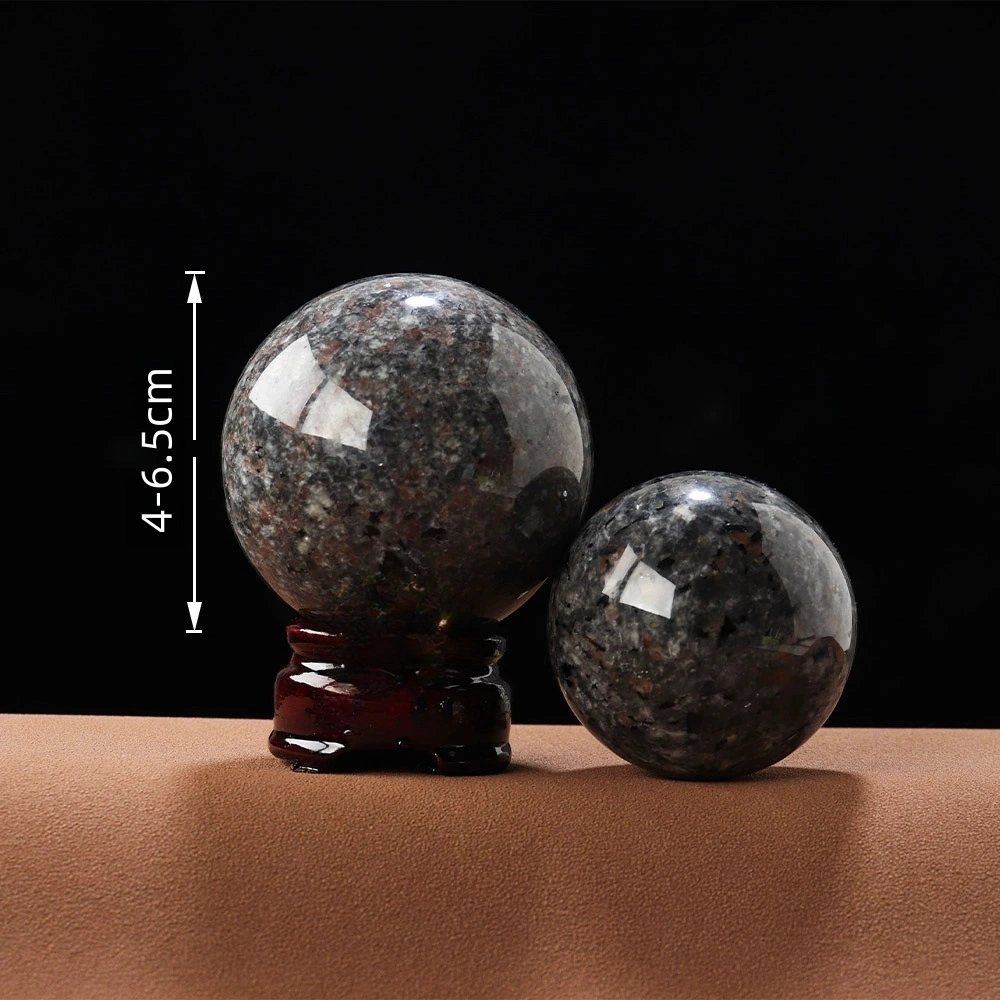 Natural mineral flame stone crystal ball ornaments