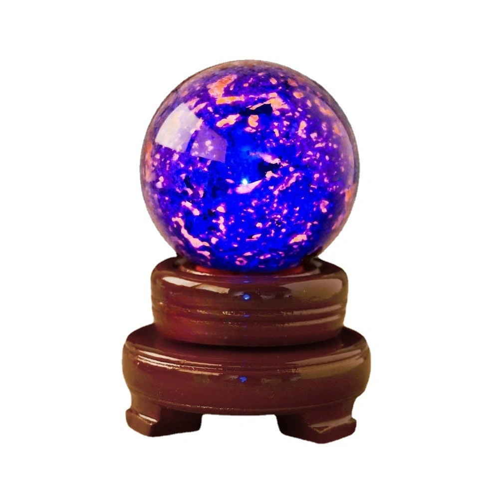 Natural mineral flame stone crystal ball ornaments