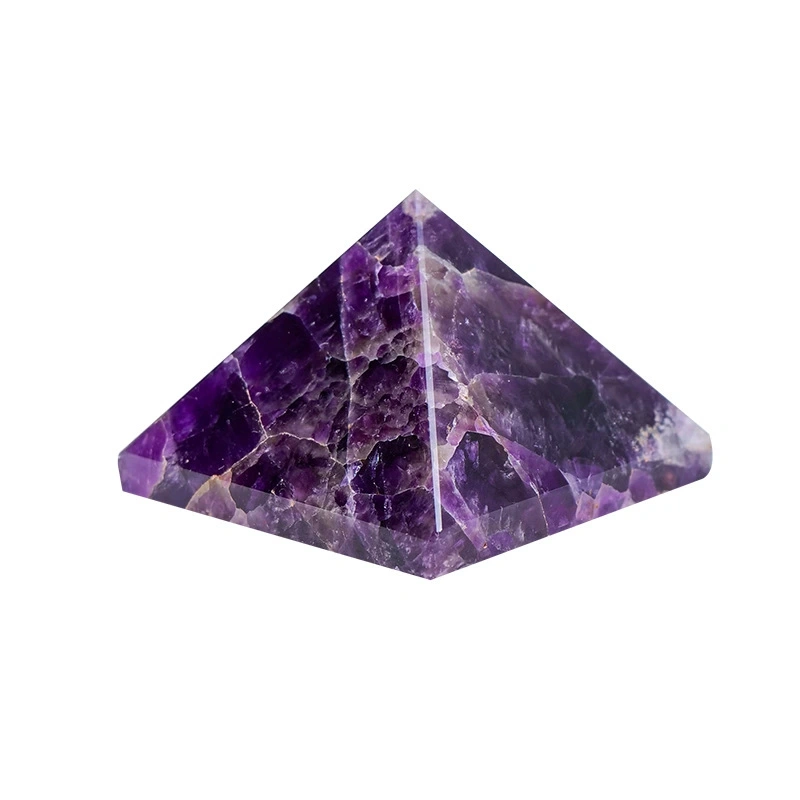 Natural Dream Amethyst Pyramid Ornaments Original Ore Four-Sided Tower