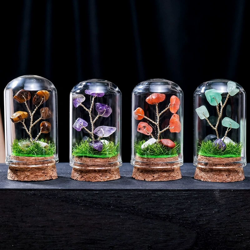 Natural crystal gravel crystal tree micro landscape mine ornaments