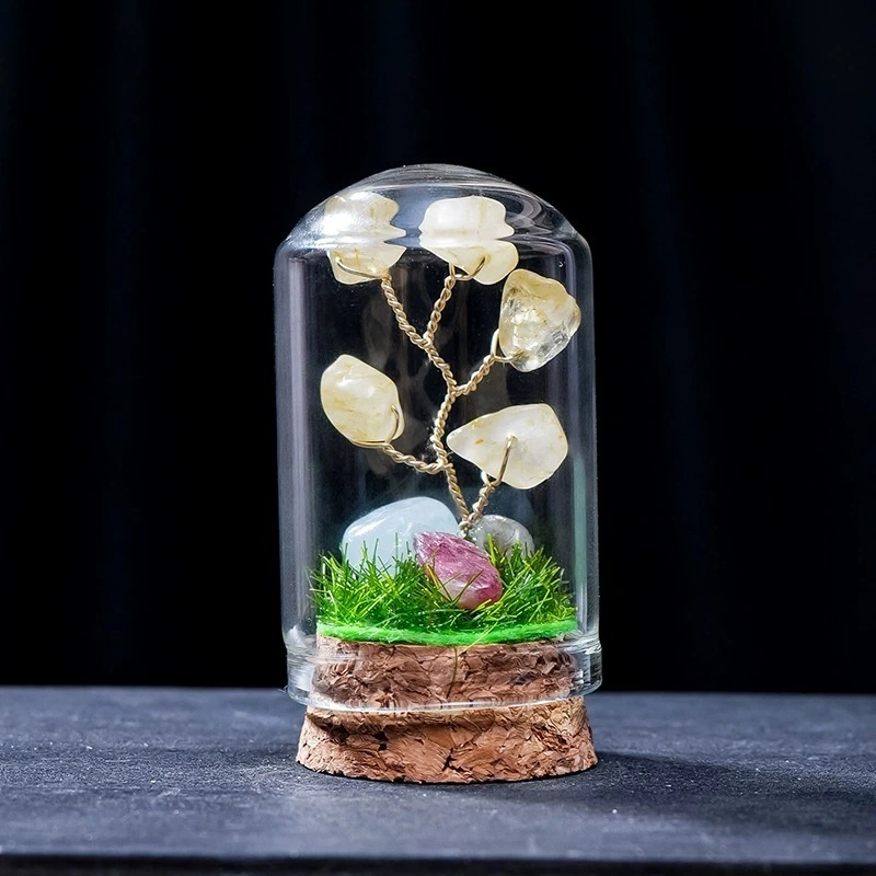Natural crystal gravel crystal tree micro landscape mine ornaments