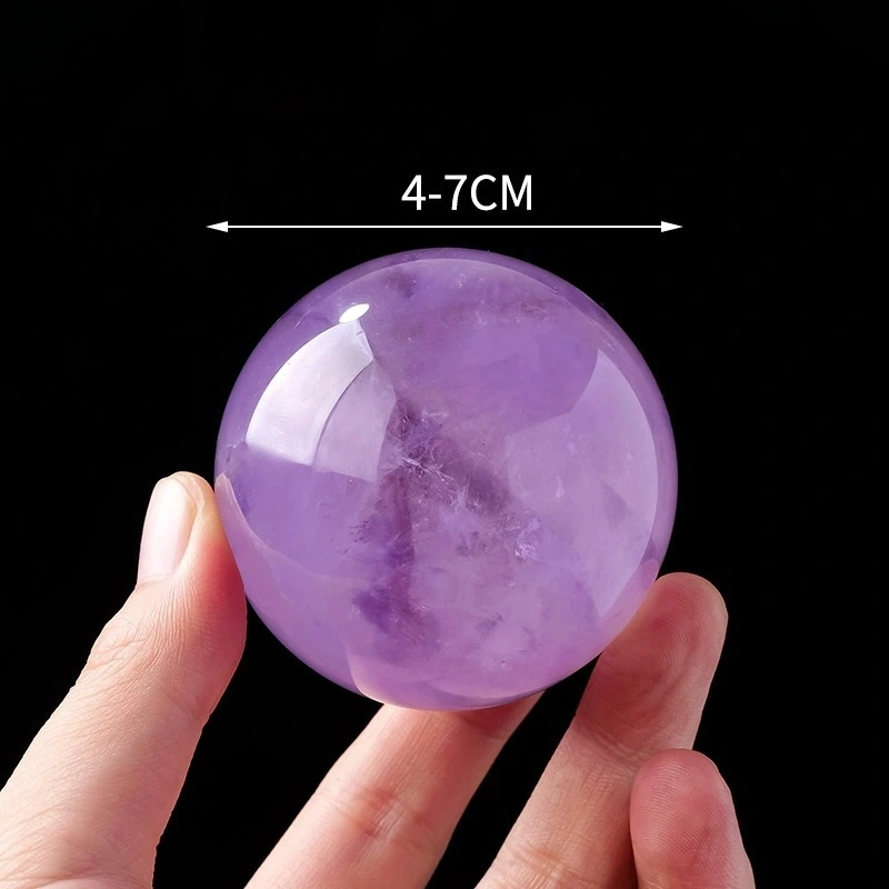 Natural Brazilian amethyst ball rough stone polished violet amethyst ball