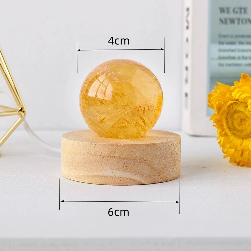 Natural crystal stone spherical night light USB plug-in bedside lamp night light