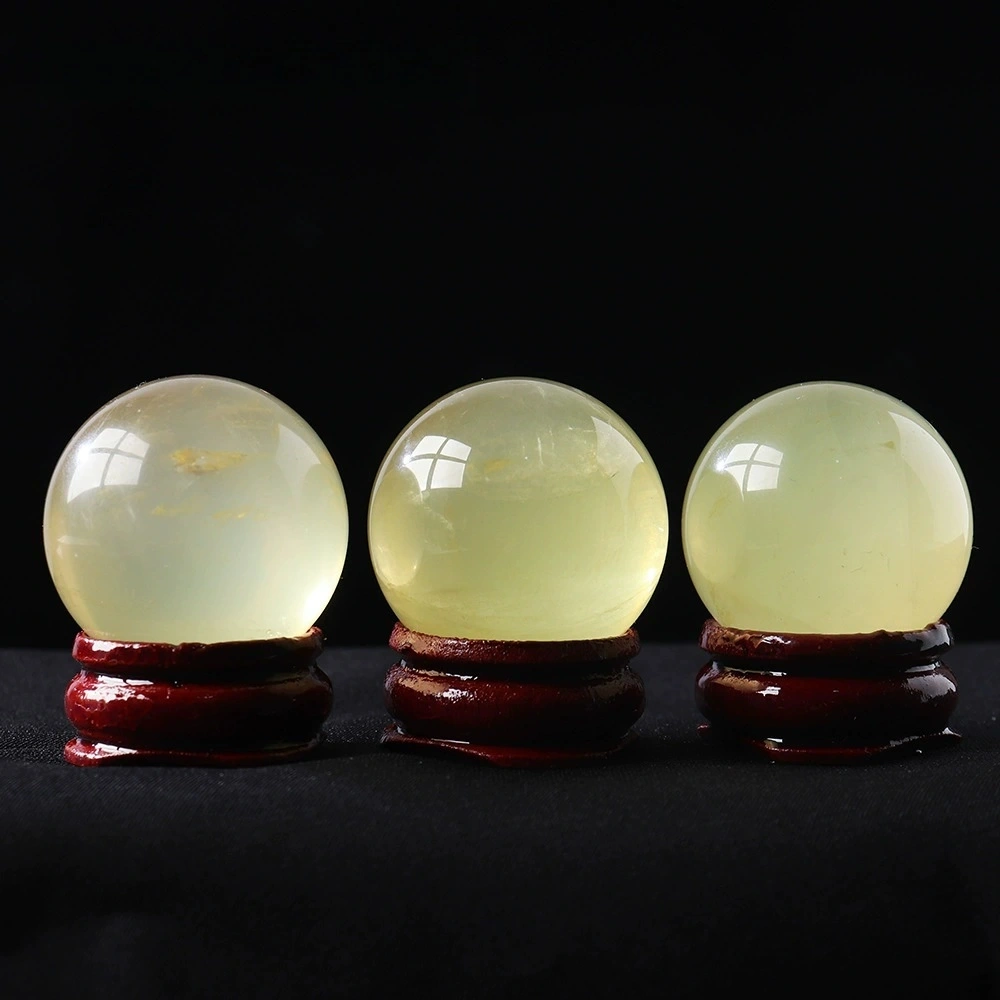 Natural Citrine ball ornaments Citrine raw stone modification