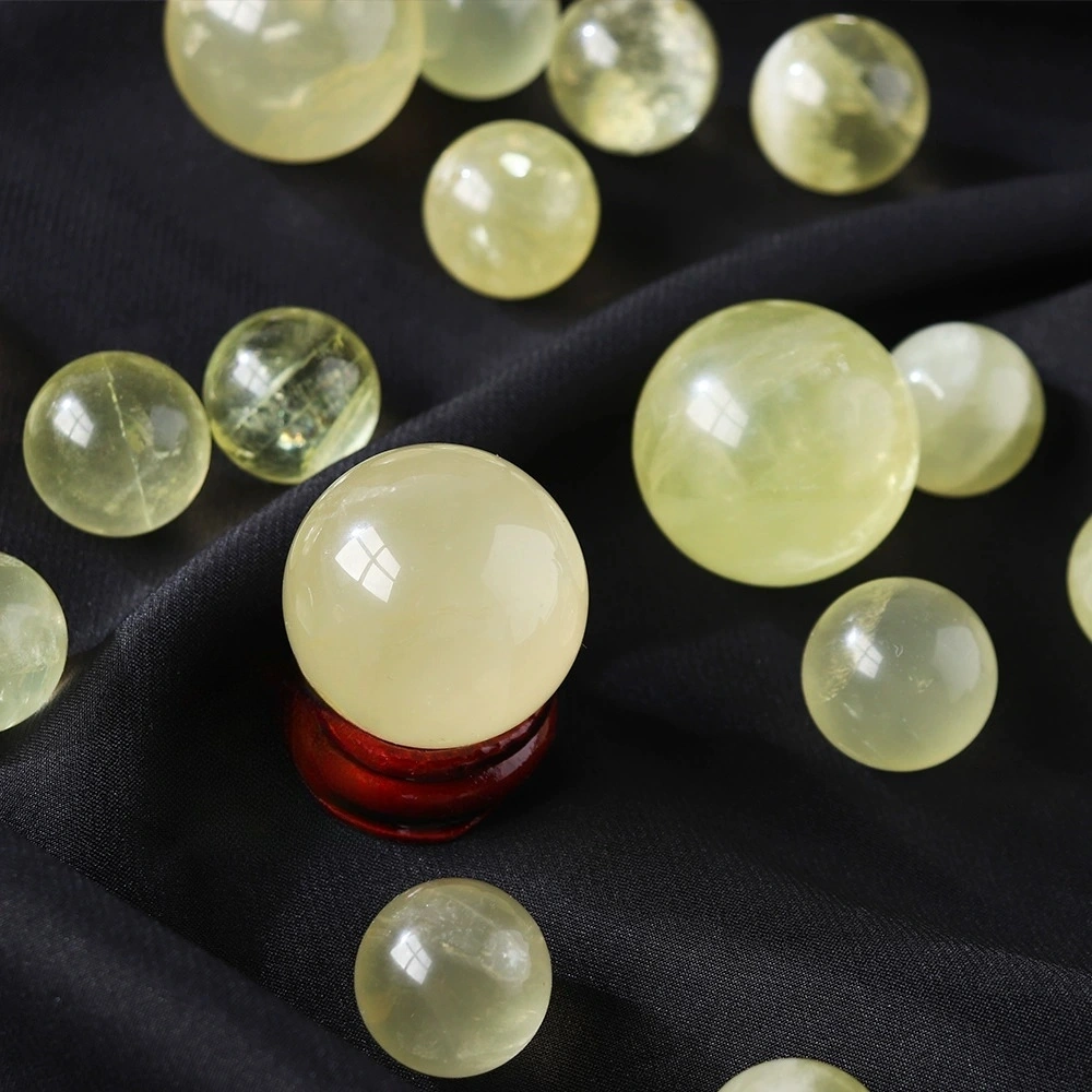 Natural Citrine ball ornaments Citrine raw stone modification