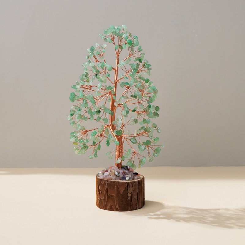 Natural crystal tree gravel life tree base home decoration ornaments
