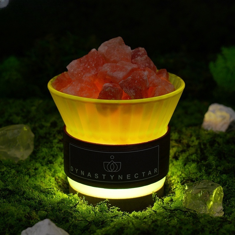 Natural crystal raw stone diffuser fragrance stone small night light mine mark crystal stone ornaments