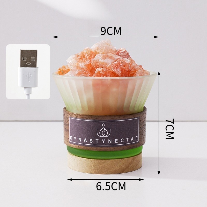 Natural crystal raw stone diffuser fragrance stone small night light mine mark crystal stone ornaments