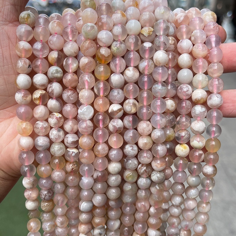 Multicolor agate loose beads jewelry accessories diy beads