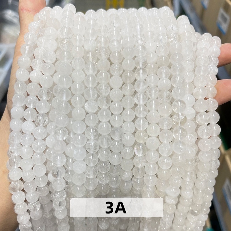 Natural clear quartz loose beads diy jewelry accessories beads