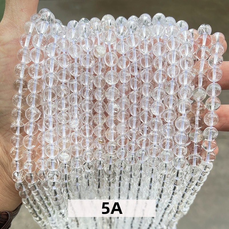 Natural clear quartz loose beads diy jewelry accessories beads