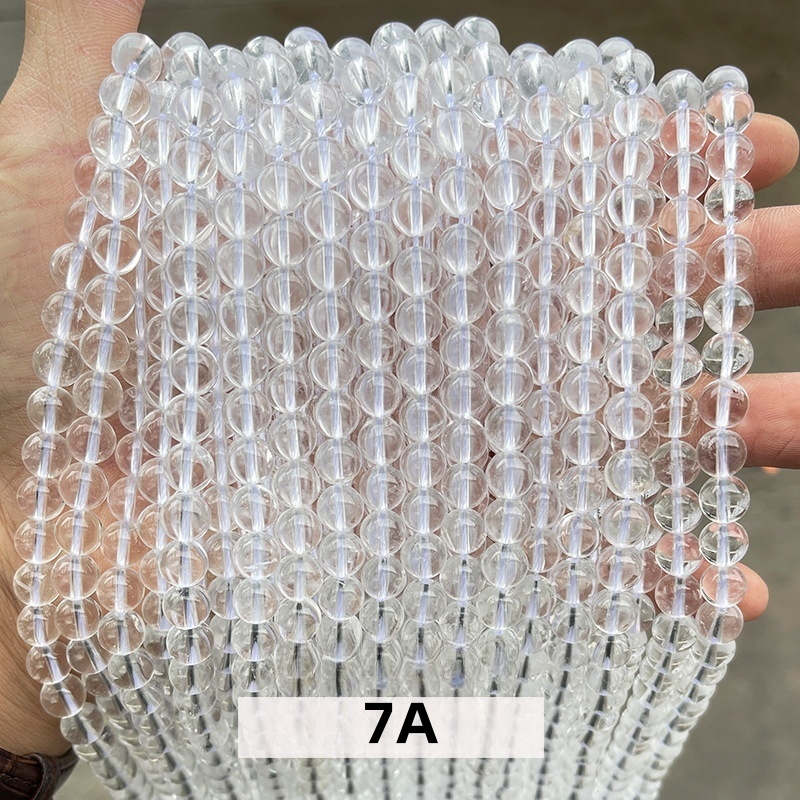 Natural clear quartz loose beads diy jewelry accessories beads