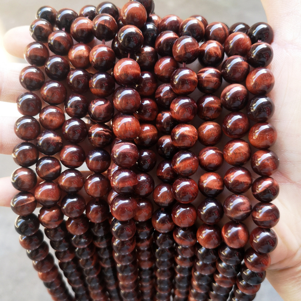 Natural tiger eye stone loose beads diy jewelry accessories round beads