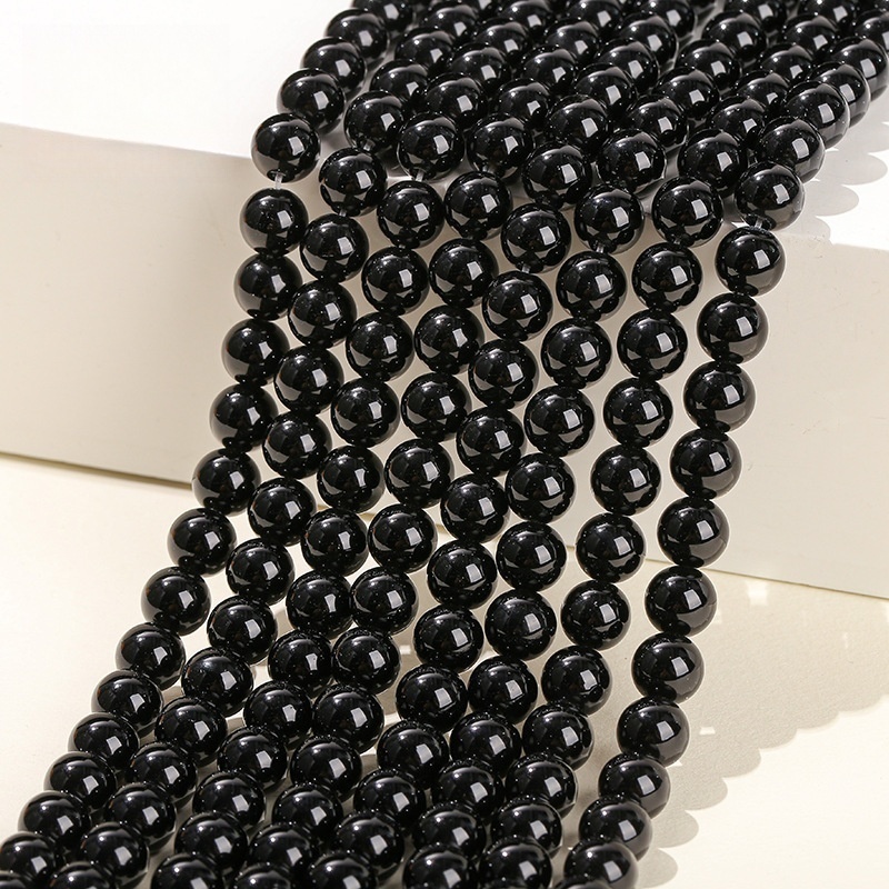 Natural obsidian round beads rainbow eye obsidian diy jewelry accessories