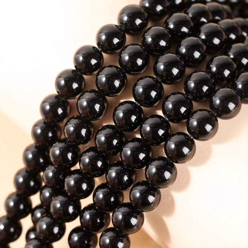 Natural obsidian round beads rainbow eye obsidian diy jewelry accessories