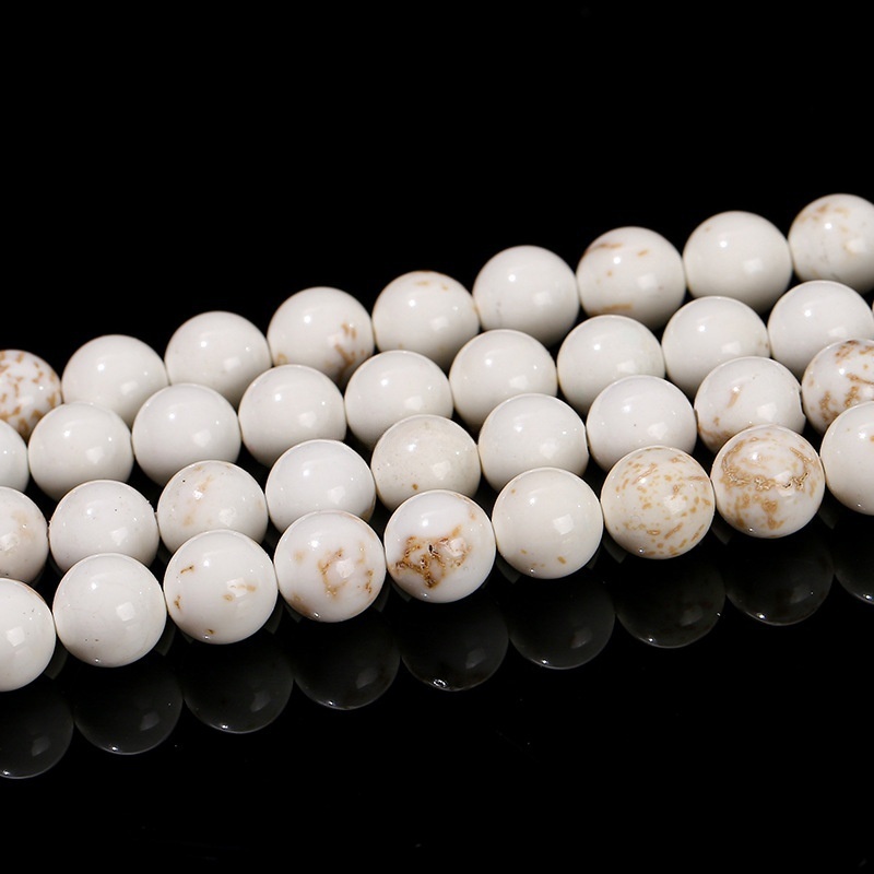 Natural magnesite loose beads diy jewelry accessories natural stone