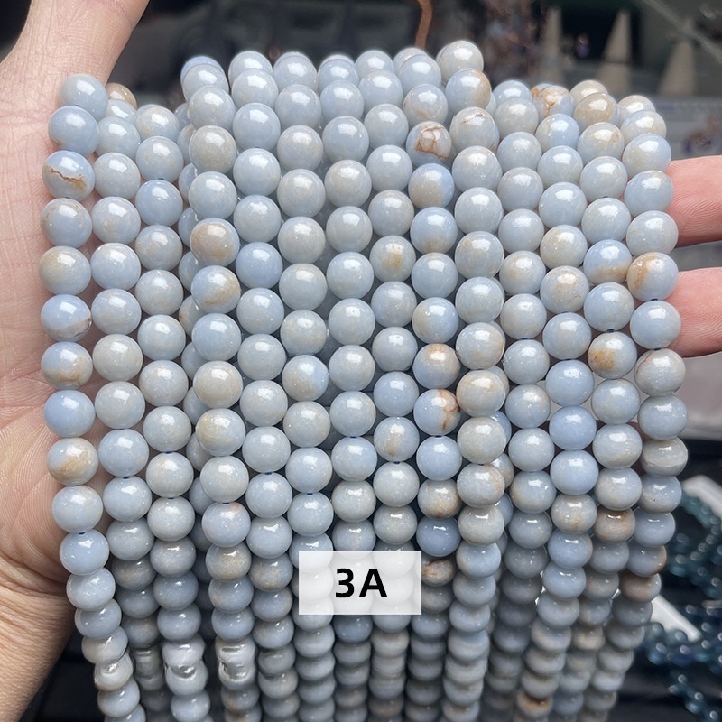 Natural Angel Stone Loose Beads DIY Jewelry Accessories