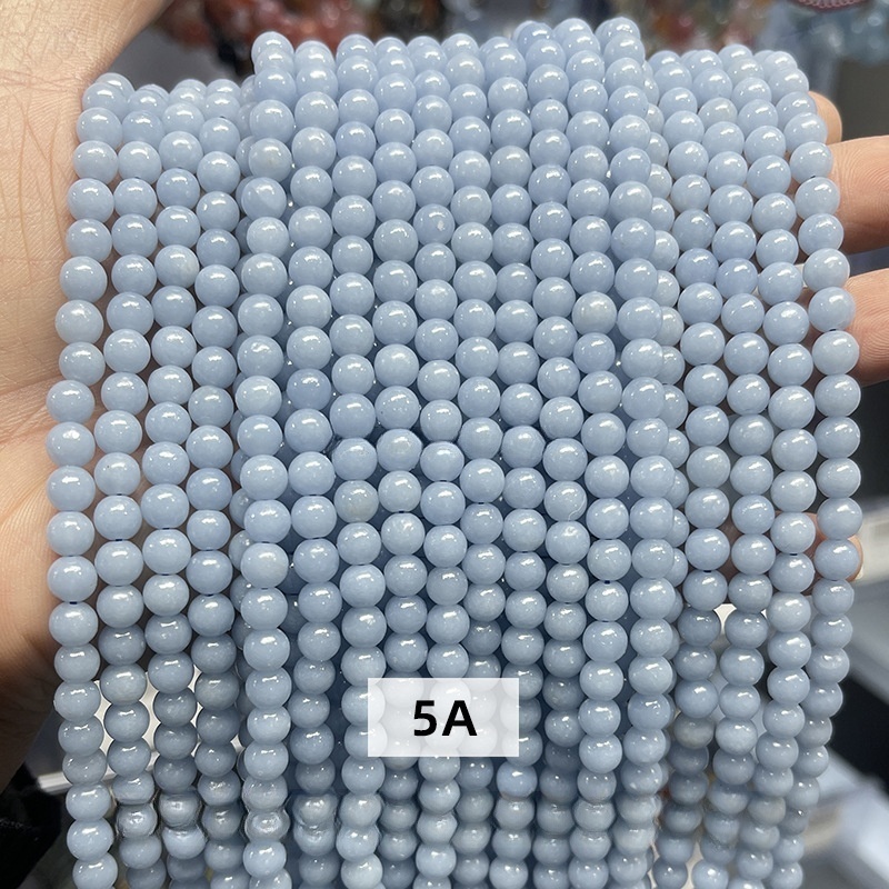 Natural Angel Stone Loose Beads DIY Jewelry Accessories