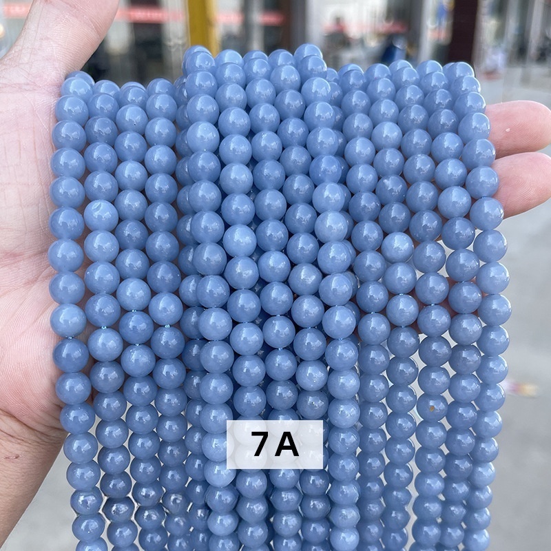 Natural Angel Stone Loose Beads DIY Jewelry Accessories