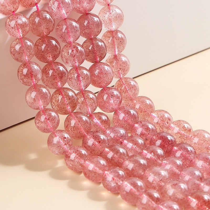 Natural strawberry wafer beads loose beads diy jewelry accessories