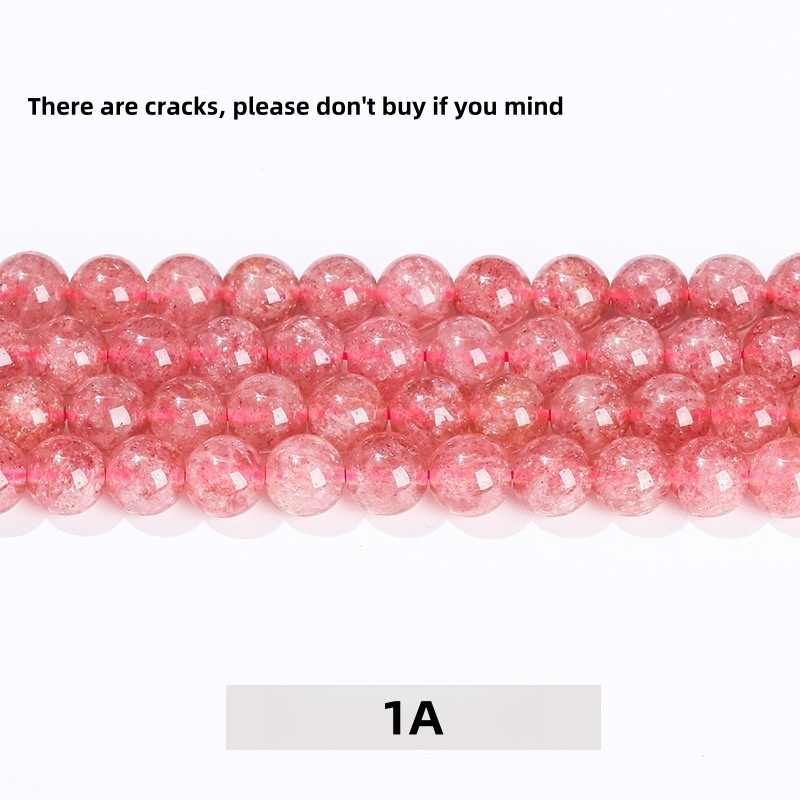 Natural strawberry wafer beads loose beads diy jewelry accessories