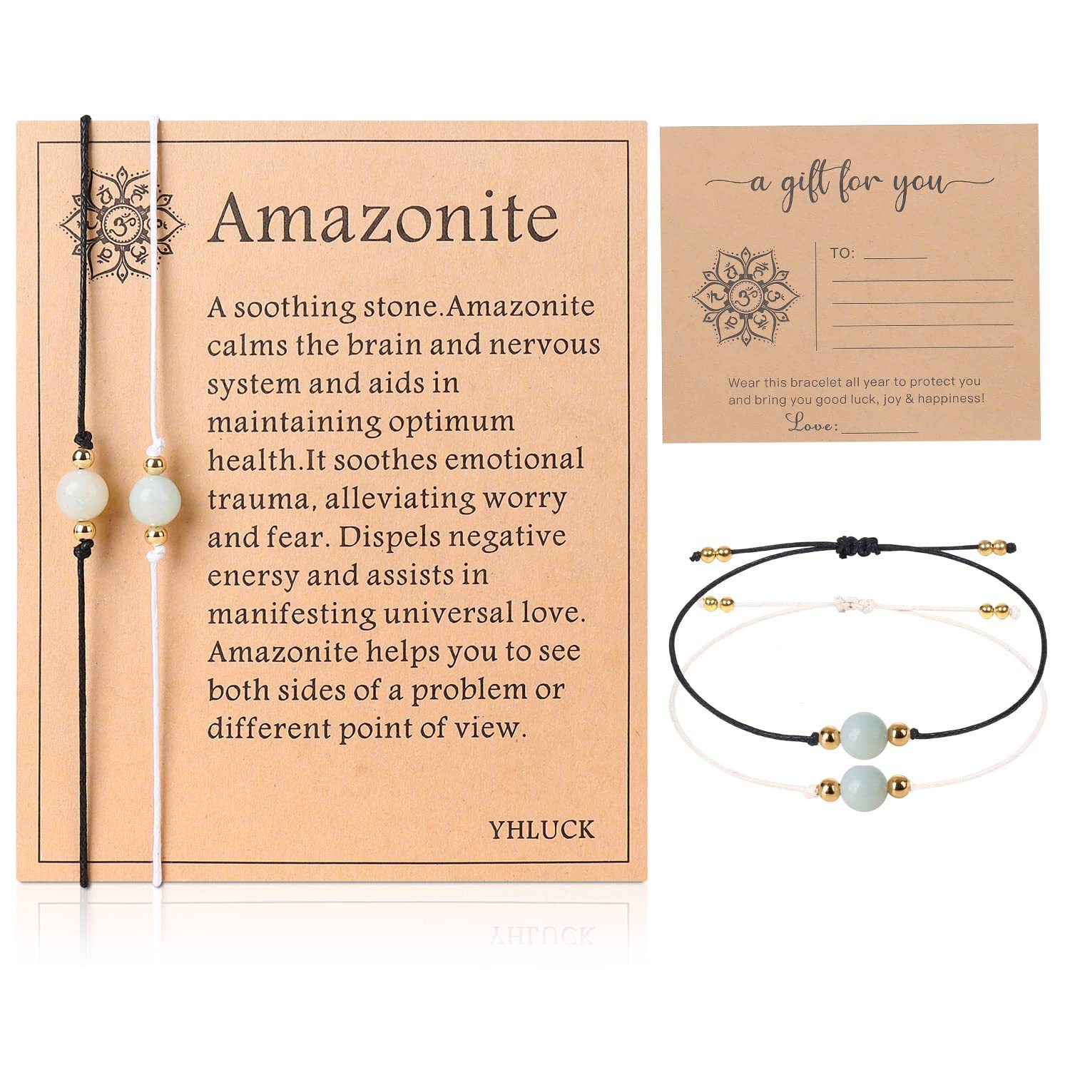 Natural Colorful Yoga Bracelet Beaded Hand-woven Adjustable Bracelet