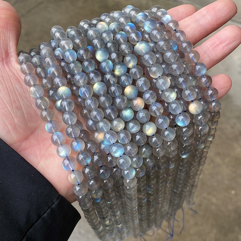 Natural strong light gray moonlight scattered beads crystal diy jewelry accessories