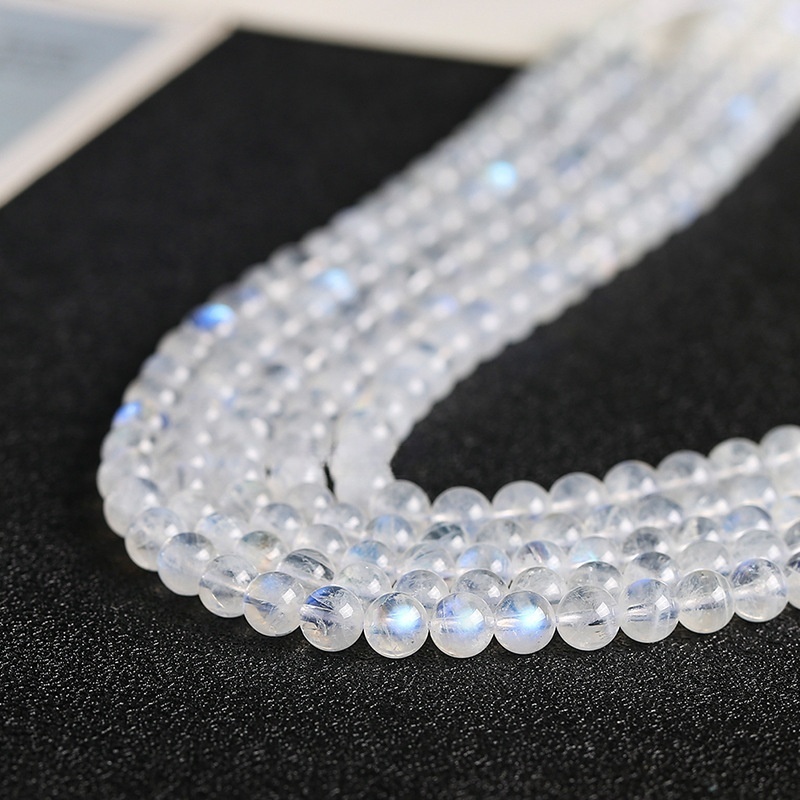 Natural blue moonlight loose beads jewelry accessories diy beads