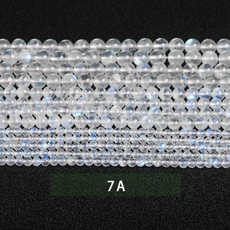 Natural blue moonlight loose beads jewelry accessories diy beads