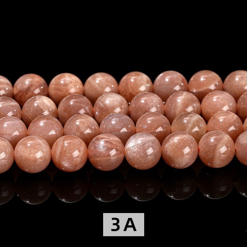 Natural orange moonlight scattered beads jewelry accessories diy round beads