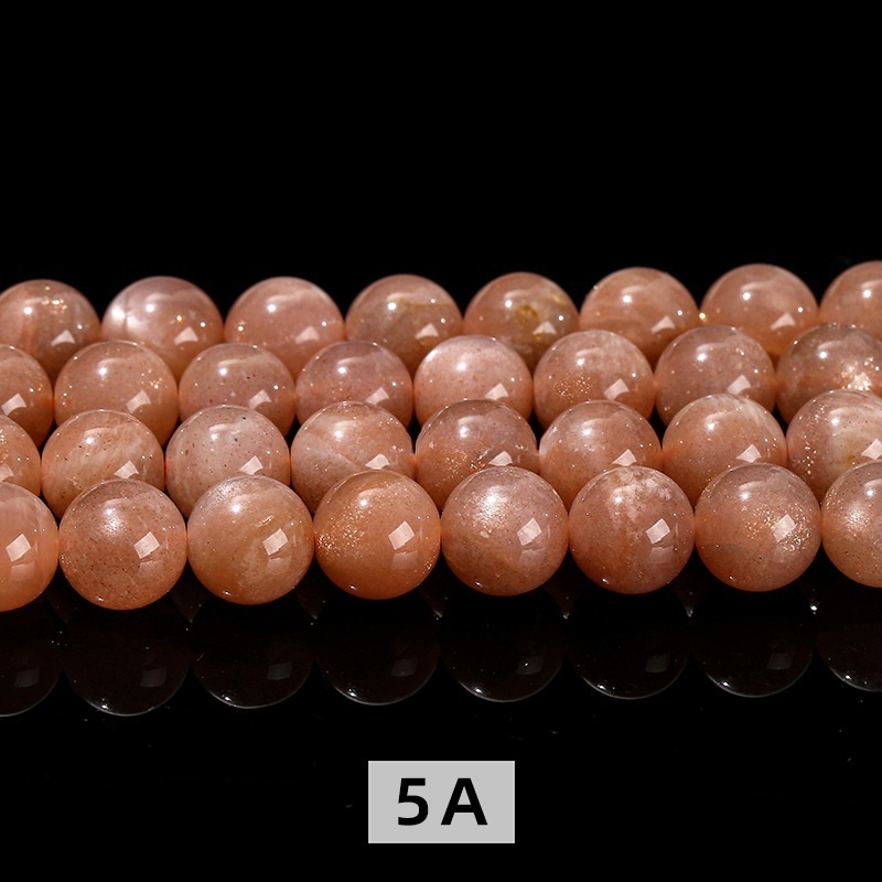 Natural orange moonlight scattered beads jewelry accessories diy round beads