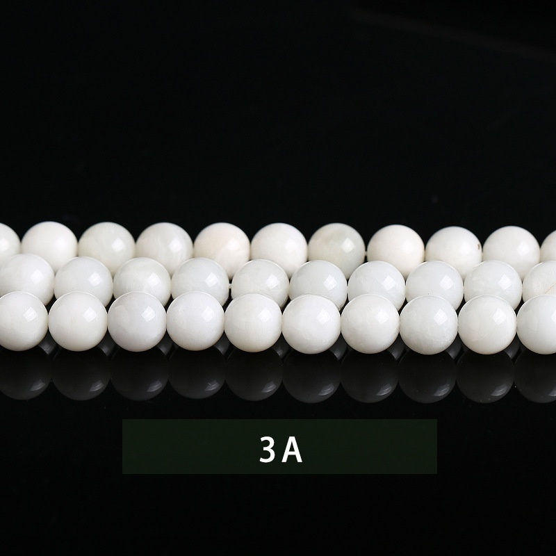 Natural white moonlight scattered beads DIY beaded jewelry accessories